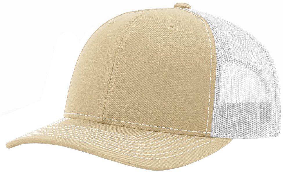 Richardson 112 Twill Mesh Snapback Trucker Caps (EMBROIDERY AVAILABLE) - AtlanticCoastSports