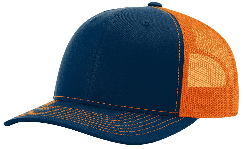 Richardson 112 Twill Mesh Snapback Trucker Caps (EMBROIDERY AVAILABLE) - AtlanticCoastSports