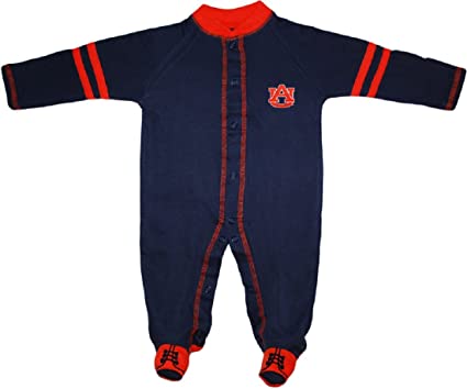 Auburn Tigers Sports Shoe Footed Romper - AtlanticCoastSports
