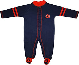 Auburn Tigers Sports Shoe Footed Romper - AtlanticCoastSports