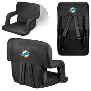 Miami Dolphins Ventura Portable Reclining Stadium Seat - AtlanticCoastSports
