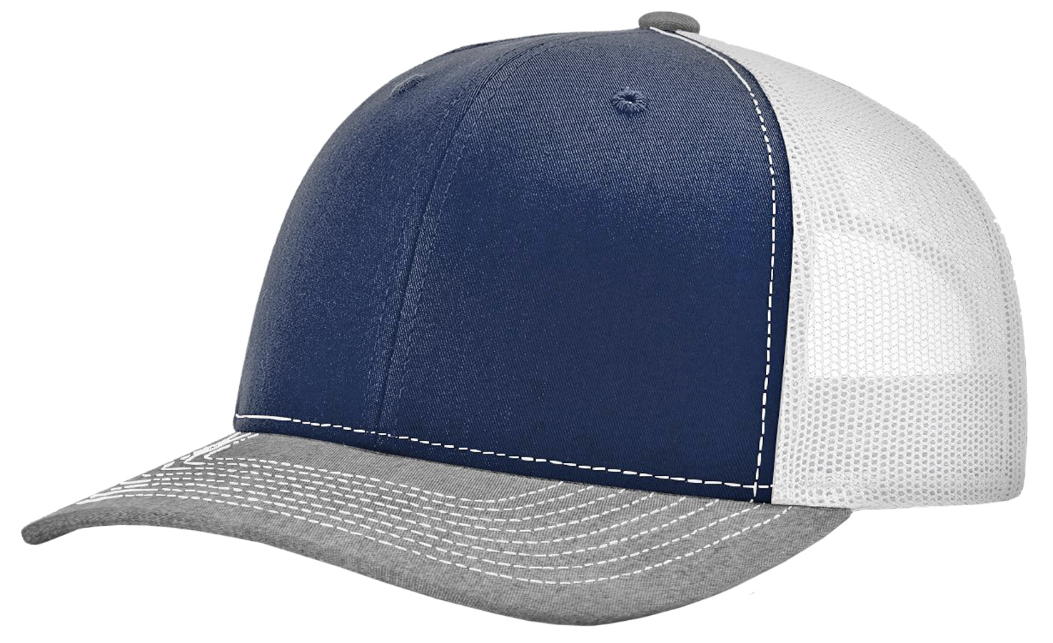 Richardson 112 Twill Mesh Snapback Trucker Caps (EMBROIDERY AVAILABLE) - AtlanticCoastSports