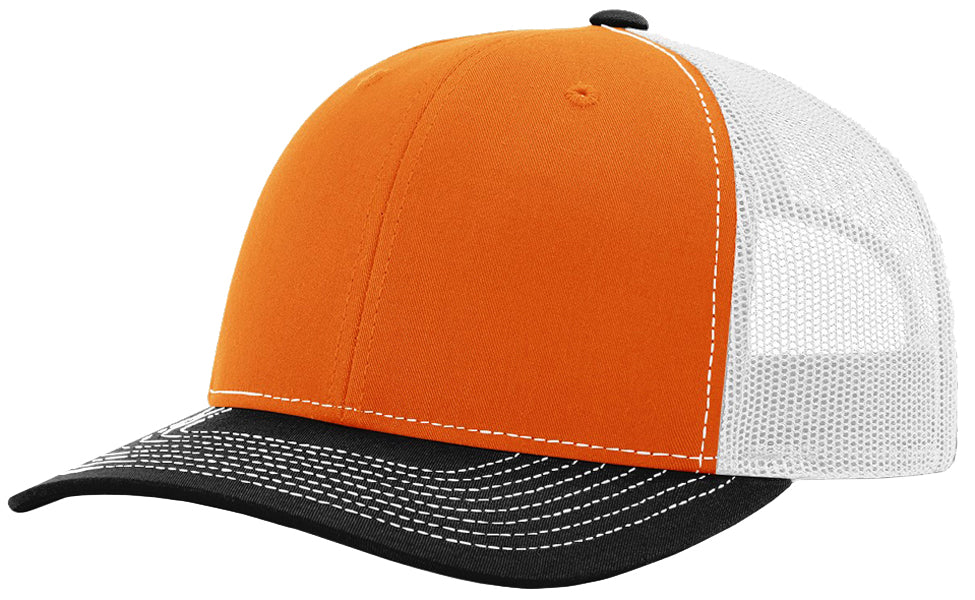 Richardson 112 Twill Mesh Snapback Trucker Caps (EMBROIDERY AVAILABLE) - AtlanticCoastSports