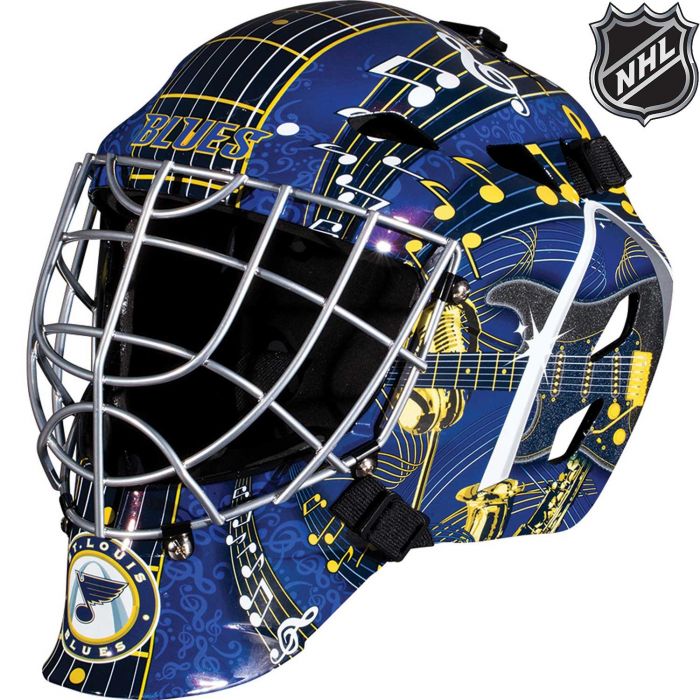St. Louis Blues Franklin GFM 1500: NHL® Team Goalie  Helmet - AtlanticCoastSports