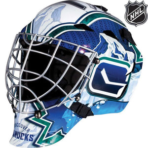 football goalie helmet Vancouver Canucks Franklin GFM 1500: NHL® Team Goalie Helmet– AtlanticCoastSports