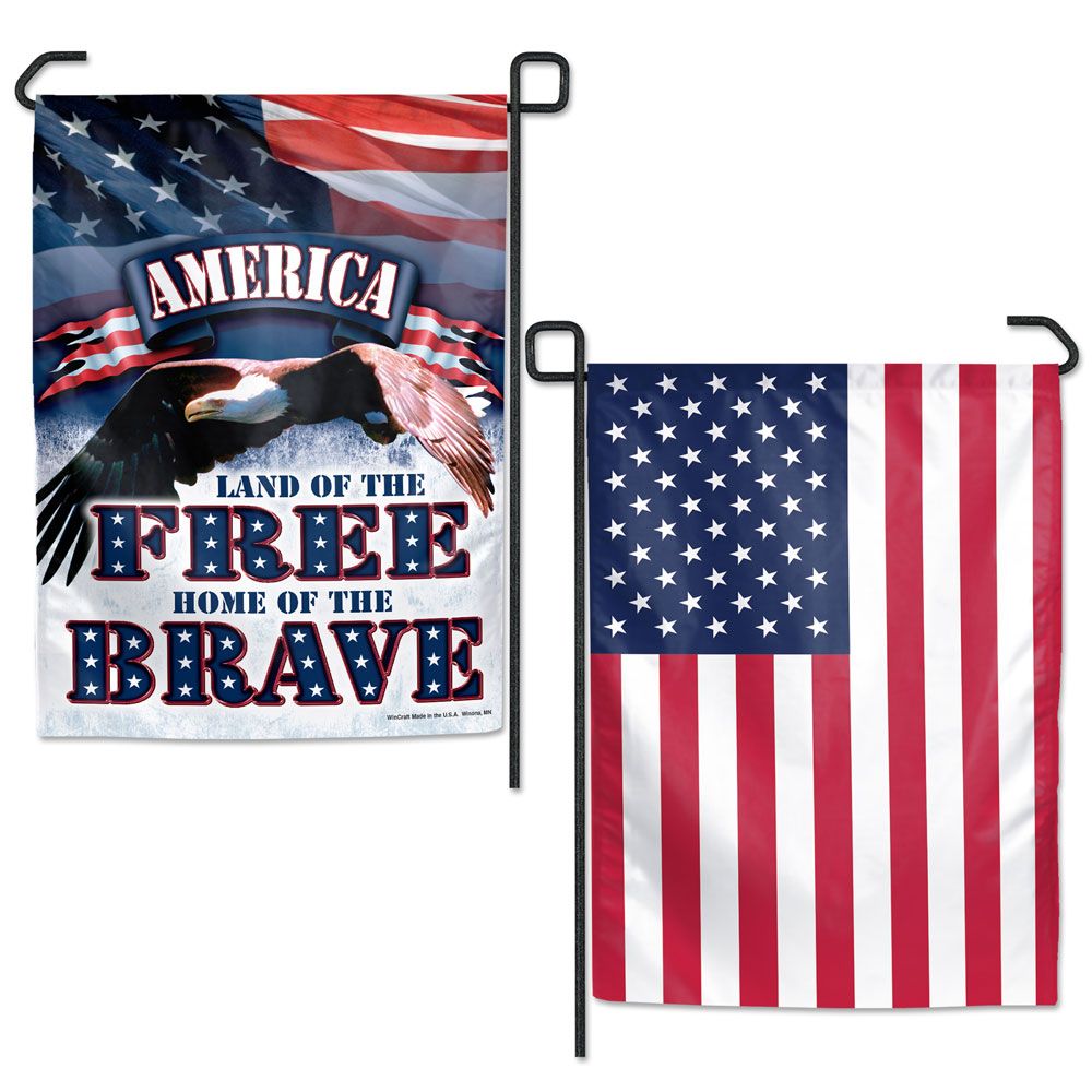 Patriotic Garden Flag 2 Sided 12.5 By 18 - AtlanticCoastSports