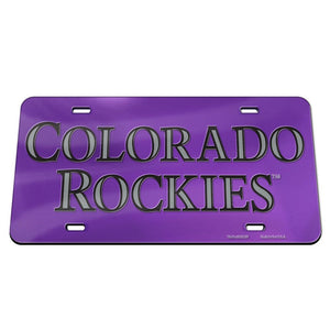 Colorado Rockies Specialty Acrylic License Plate - AtlanticCoastSports