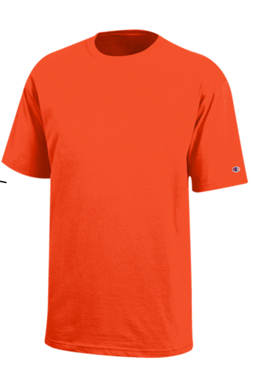 Champion Cotton Short Sleeve Tee Printed Full Color with your Team or Business Logo - AtlanticCoastSports