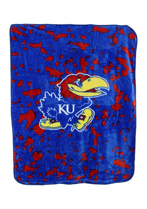 NCAA Kansas Jayhawks Huge Raschel Throw Blanket - AtlanticCoastSports