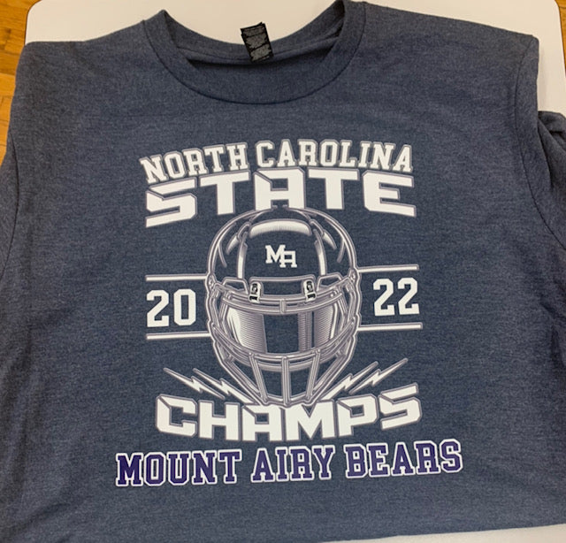 Mt Airy Bears North Carolina 2022 State Champion Tees and Hoodies - AtlanticCoastSports