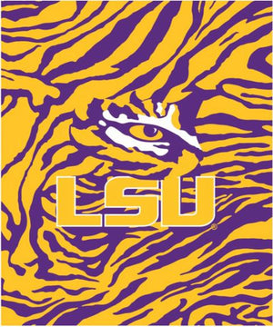 LSU Tigers Rachel Throw Blanket, 50" X 60" - AtlanticCoastSports