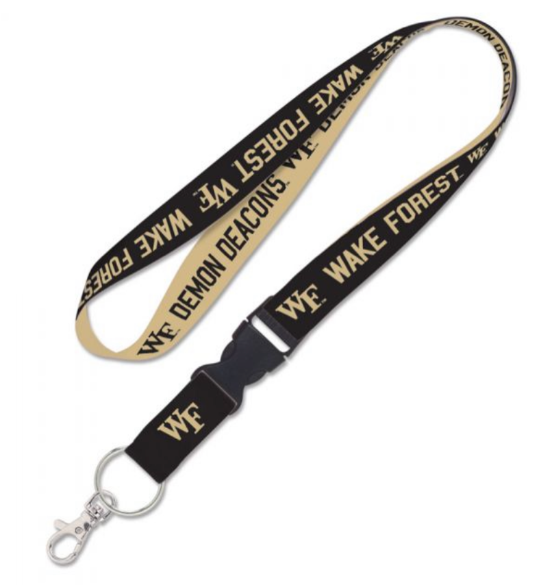 Wake Forest Demon Deacons Detachable Lanyard - AtlanticCoastSports