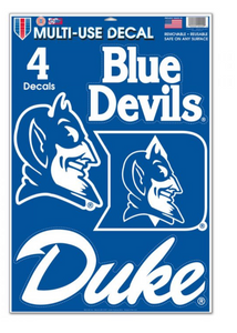 Duke Blue Devils Multi Use Decals - AtlanticCoastSports