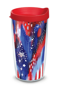 EttaVee Americana Stars Wrap With Travel Lid - AtlanticCoastSports