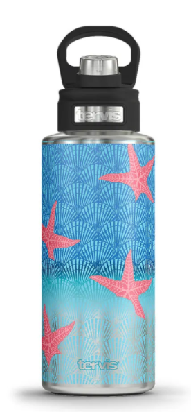 Beach Impressions Stainless Steel Wide Mouth Bottle with Deluxe Spout Lid - AtlanticCoastSports
