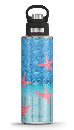 Beach Impressions Stainless Steel Wide Mouth Bottle with Deluxe Spout Lid - AtlanticCoastSports