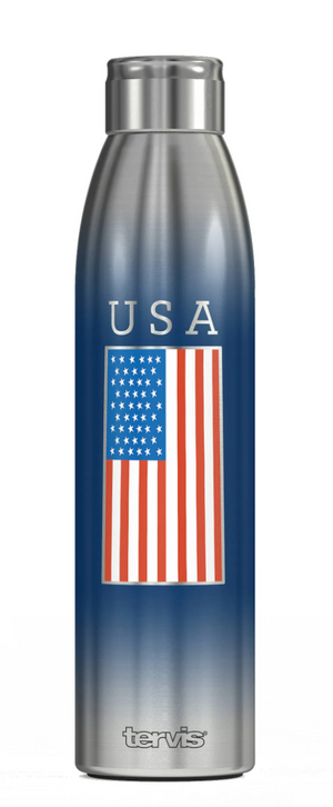 USA Flag Stainless Steel Slim Carafe With Lid - AtlanticCoastSports