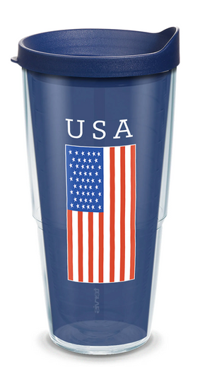 USA Flag Wrap With Travel Lid - AtlanticCoastSports