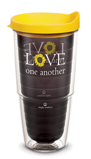 Simply Southern® - Love Sunflower Simply Southern Wrap With Travel Lid - AtlanticCoastSports