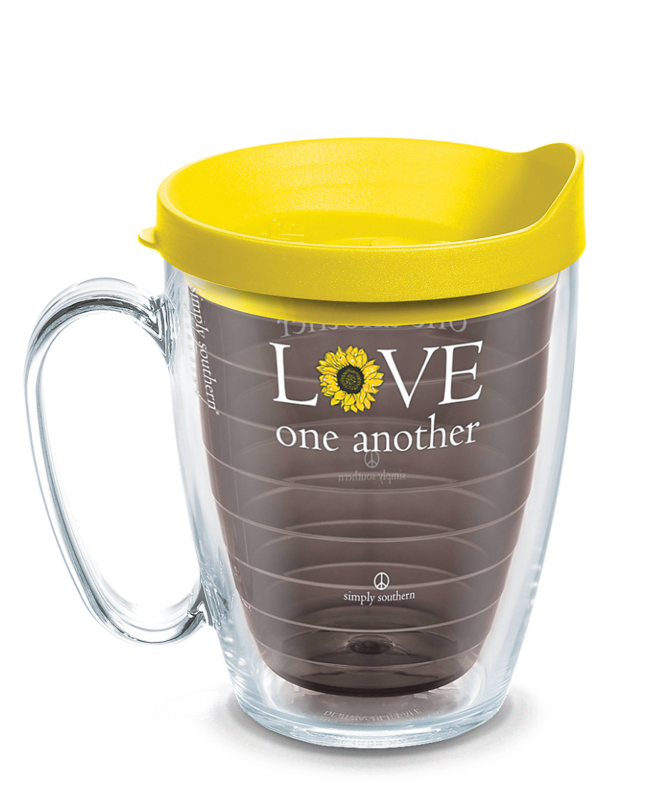 Simply Southern® - Love Sunflower Simply Southern Wrap With Travel Lid - AtlanticCoastSports