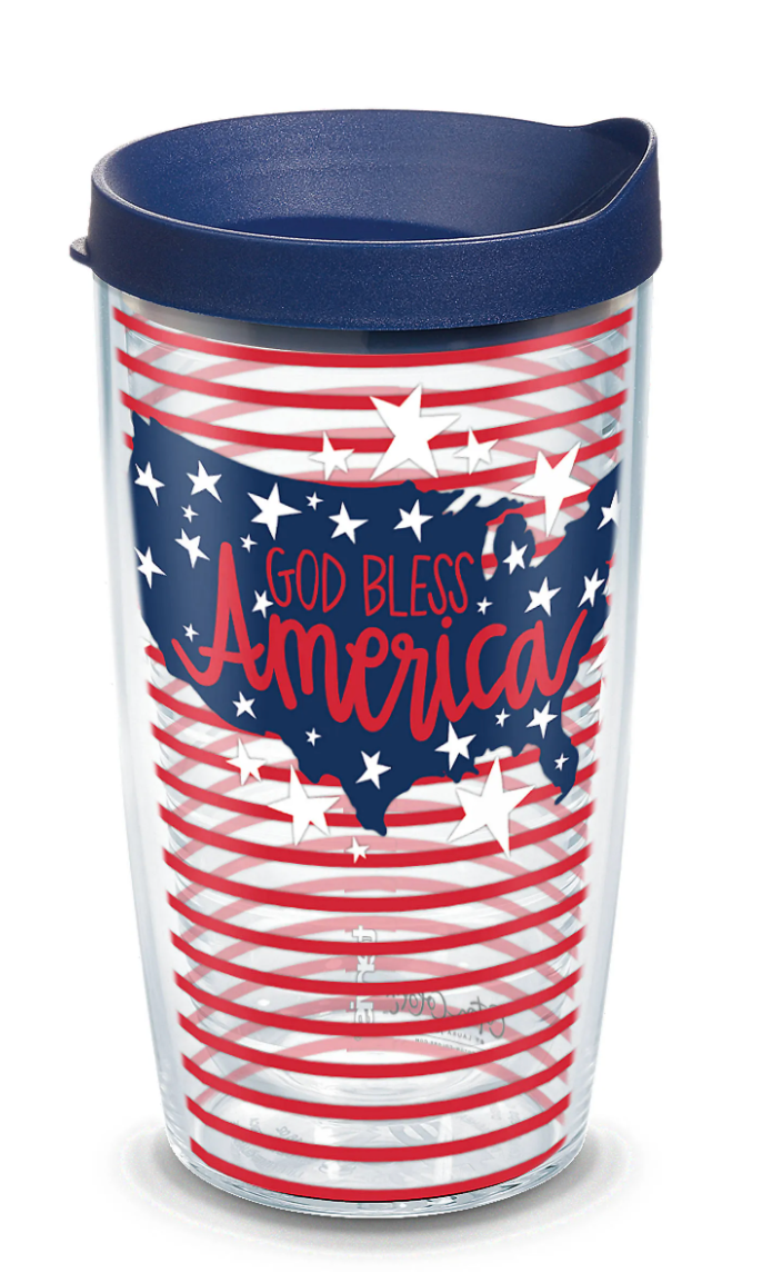 Coton Colors™ - God Bless America Coton Colors Wrap With Travel Lid - AtlanticCoastSports