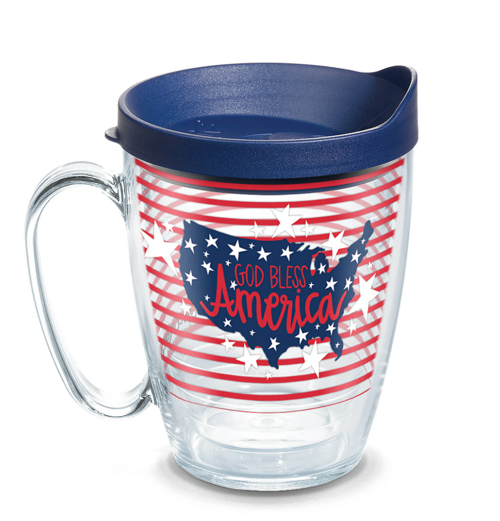 Coton Colors™ - God Bless America Coton Colors Wrap With Travel Lid - AtlanticCoastSports