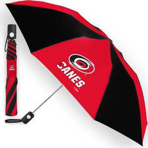 Carolina Hurricanes Auto Folding Umbrella - AtlanticCoastSports