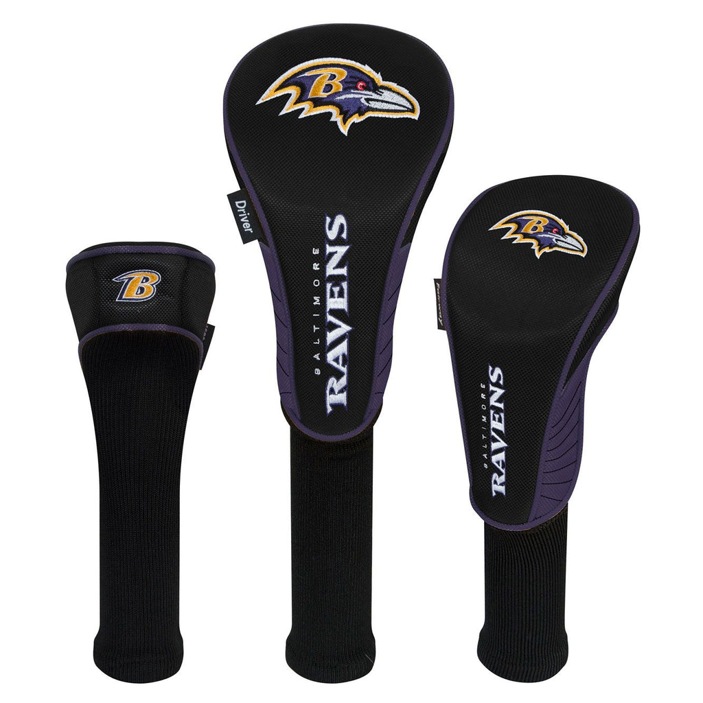 Baltimore Ravens Golf  HeadCover Set of 3 - AtlanticCoastSports