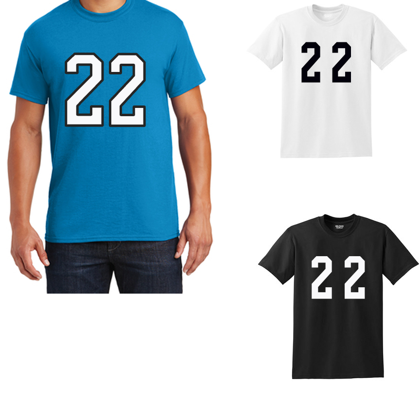 Number 22 T shirt Jersey - AtlanticCoastSports