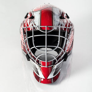 Red Wings Goalie Mask  Goalie mask, Hockey mask, Detroit red