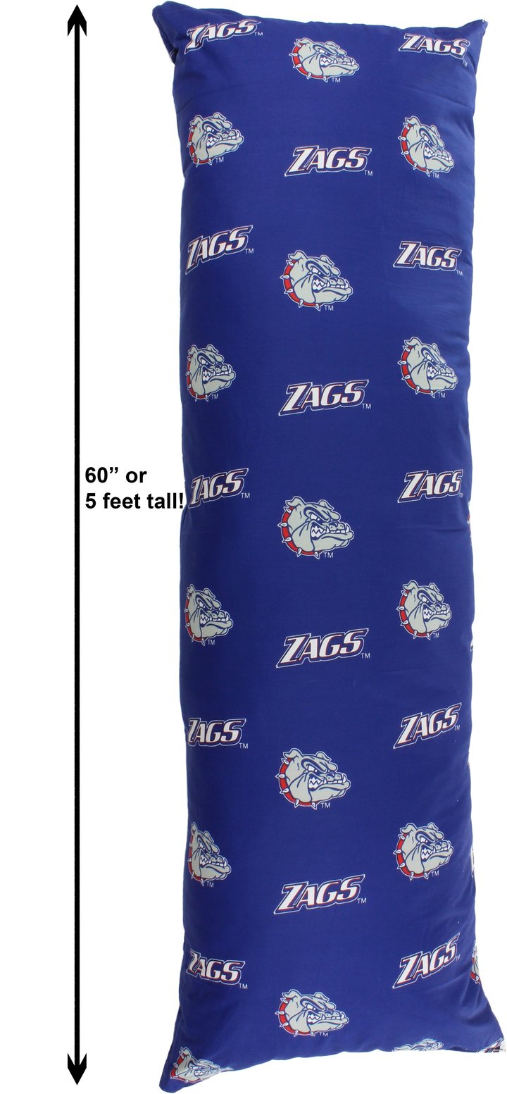 Gonzaga Bulldogs Big Comfy Body Pillow - AtlanticCoastSports