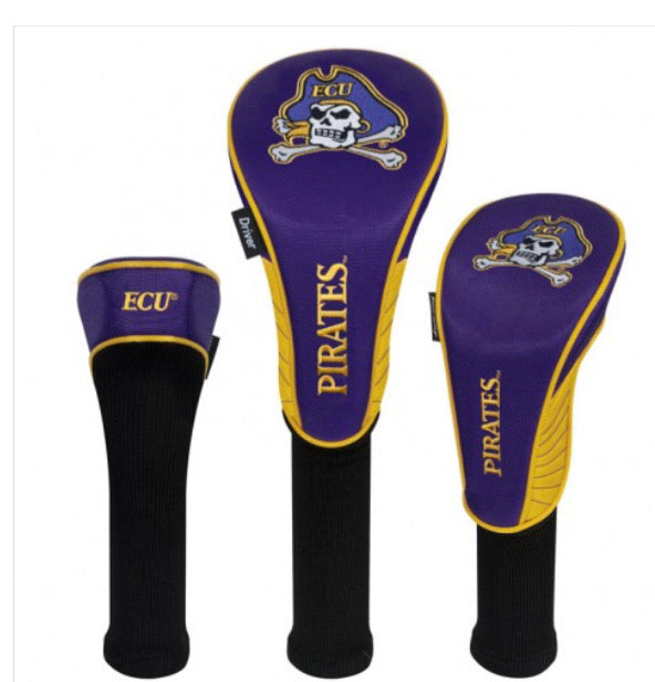 East Carolina University 3 Set Golf Headcover - AtlanticCoastSports