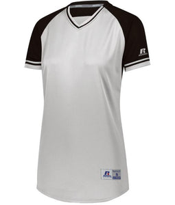 Russell Custom  Printed Ladies Classic V-Neck Softball Jerseys - AtlanticCoastSports