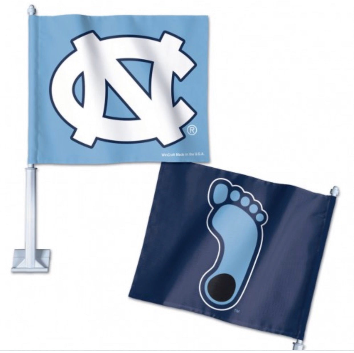 NORTH CAROLINA, UNIVERSITY OF CAR FLAG 11.75" X 14" - AtlanticCoastSports