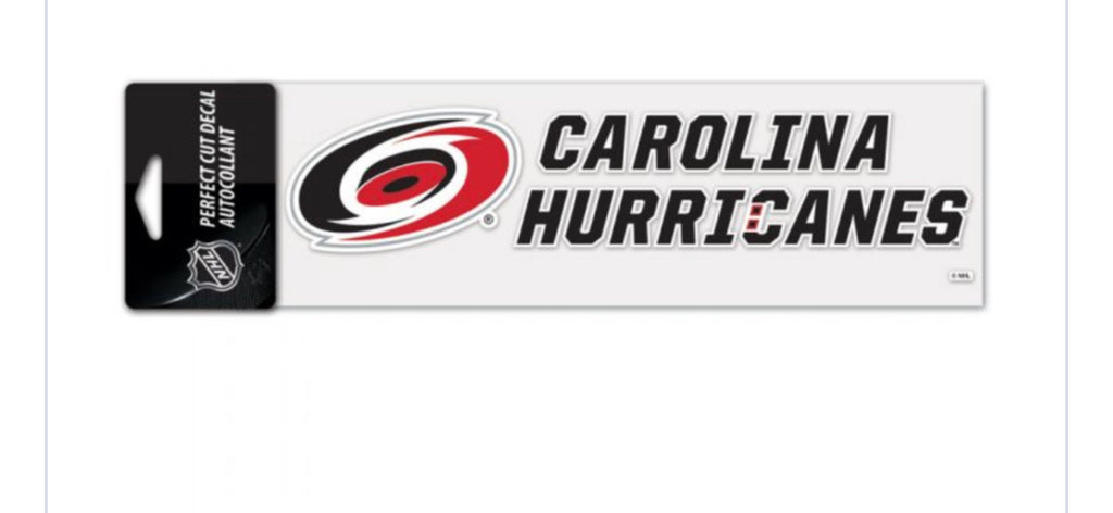 Carolina Hurricanes Perfect Cut Color Decal 3” X 10” - AtlanticCoastSports
