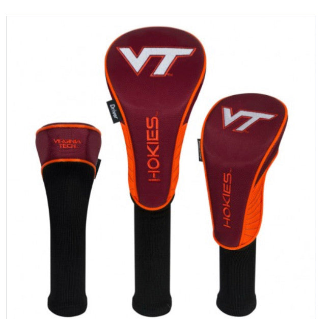 Virginia Tech Hokies 3 Set Golf Headcover - AtlanticCoastSports