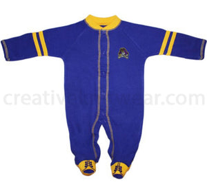 East Carolina Pirates Sports Shoe Footed Romper - AtlanticCoastSports