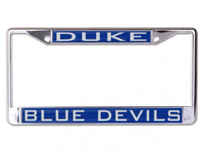 DUKE UNIVERSITY LIC PLT FRAME S/L METALLIC - AtlanticCoastSports