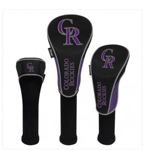 Colorado Rockies Golf HeadCovers Set of 3 - AtlanticCoastSports