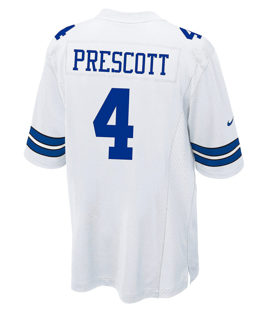 Dallas Cowboys 60th Anniversary Dak Prescott #4 Nike White Game Replica Jersey Item #: 200710190 - AtlanticCoastSports