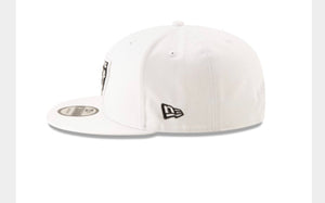 Las Vegas Raiders New Era 950 Snap Back Basic White Hat - AtlanticCoastSports