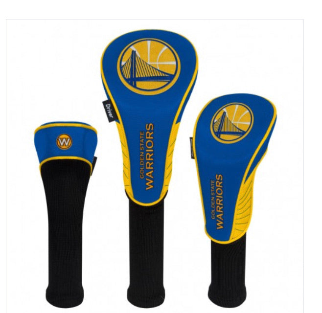 Golden State Warriors Set of 3 Golf Head Covers - AtlanticCoastSports