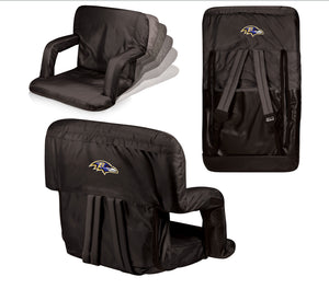 Baltimore Ravens Ventura Portable Reclining Stadium Seat - AtlanticCoastSports