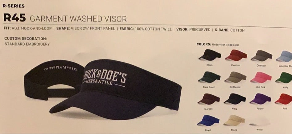 R45 GARMENT WASHED VISOR - AtlanticCoastSports