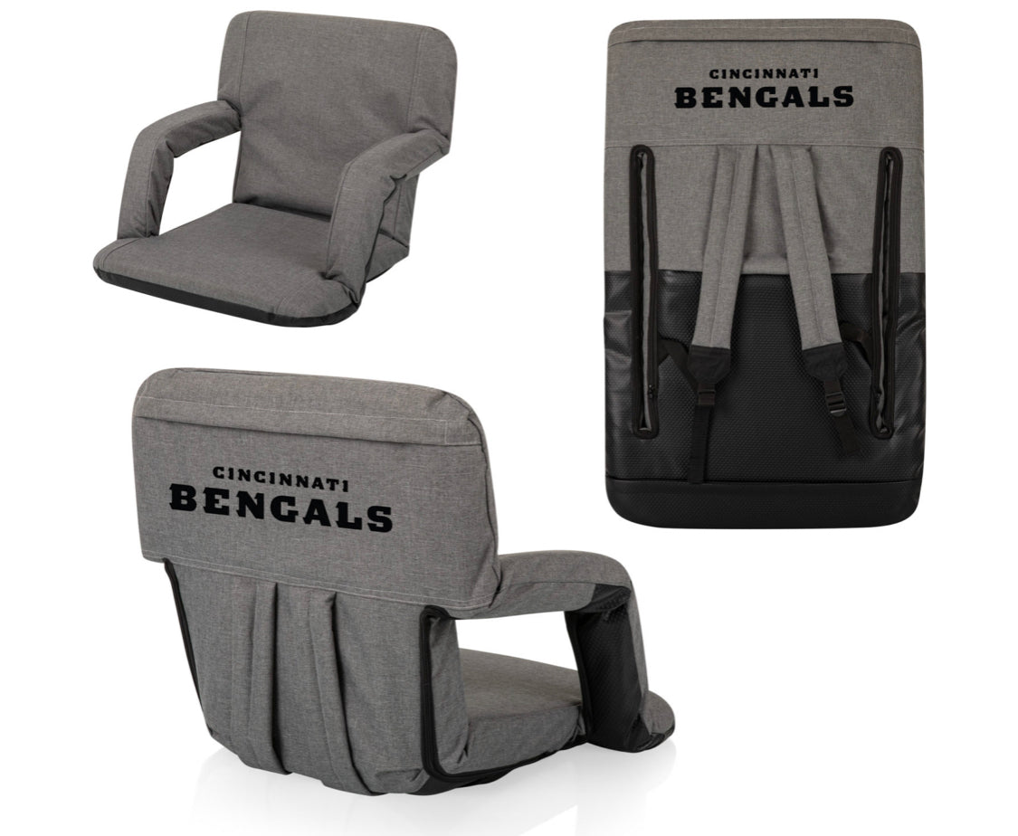 Cincinnati Bengals Ventura Portable Reclining Stadium Seat - AtlanticCoastSports