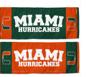Miami Hurricanes Cooling Towel 12”X30” - AtlanticCoastSports