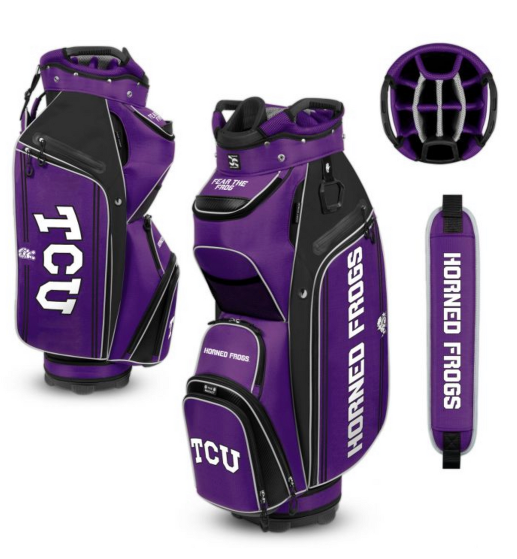 TCU Horned Frogs Cooler Cart golf Bag 3 Free Shipping - AtlanticCoastSports