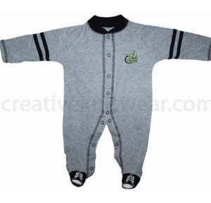 Charlotte 49ers  Sports Shoe Footed Romper - AtlanticCoastSports