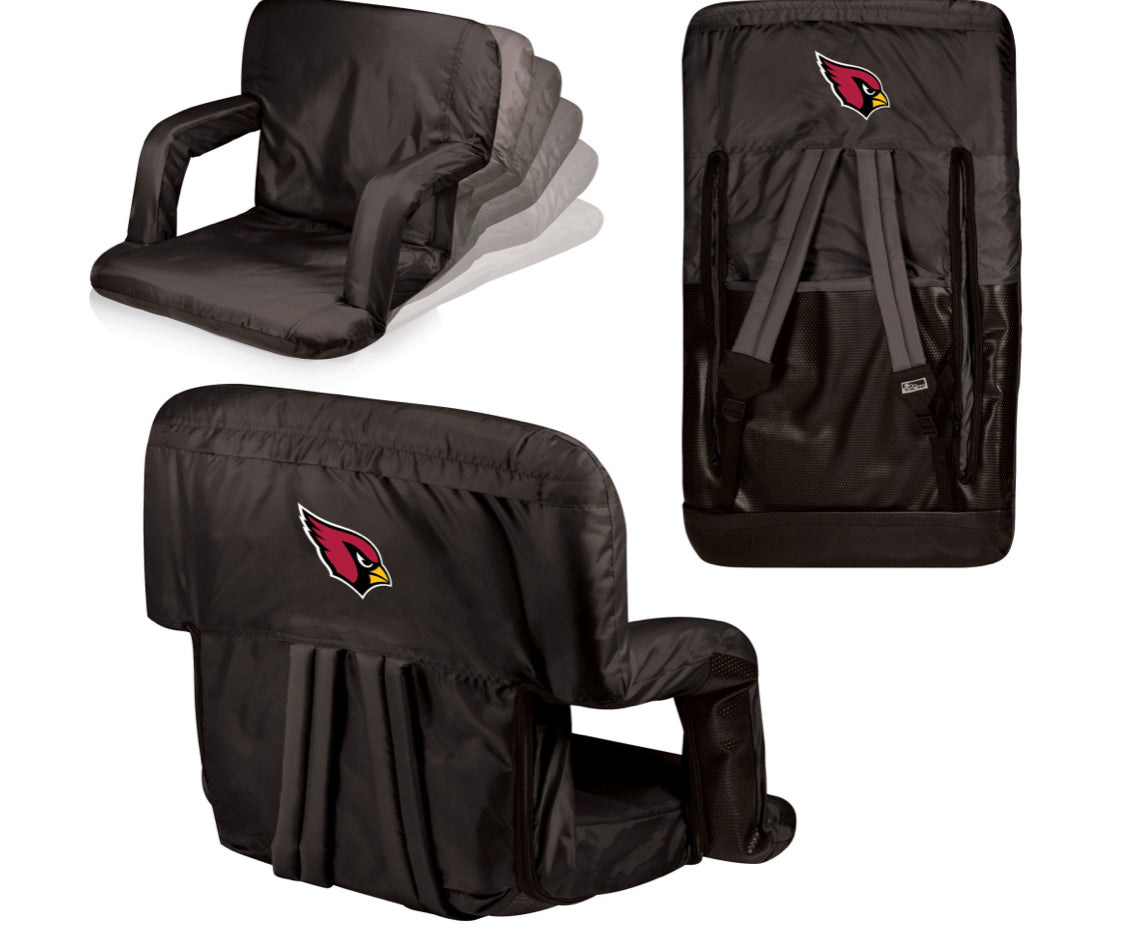 Arizona Cardinals Ventura Portable Reclining Stadium Seat - AtlanticCoastSports