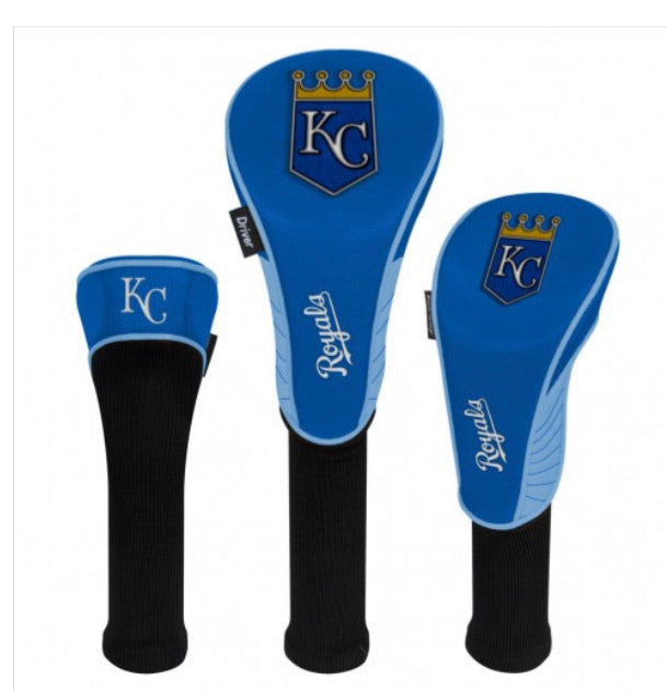 Kansas City Royals 3 Set Golf Headcovers - AtlanticCoastSports